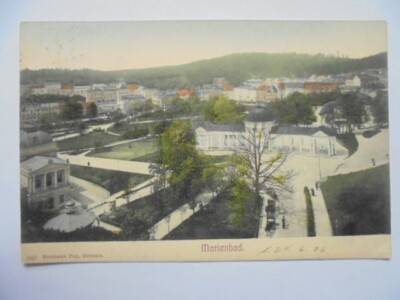 Postcard Mariánské Lázně Marianske Lazne Bohemia 1906