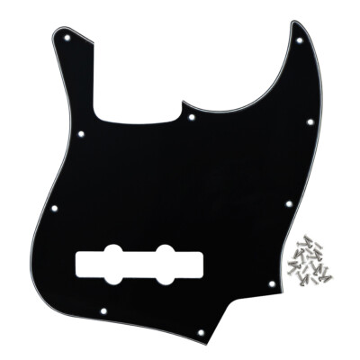 FLEOR Schwarz 10 Hole JB Bass Pickguard Scratch Plate Pick Guards für JB Bass