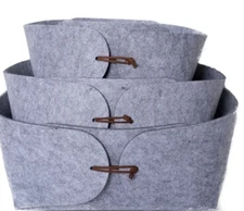 Felt Baskets, set of 3