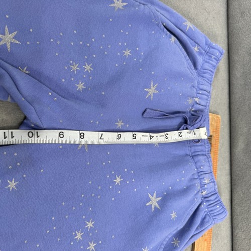 Hanna Andersson Girls Pants Size 140/US 10 Lavender Foil Print Slim Drawstring - Picture 7 of 12