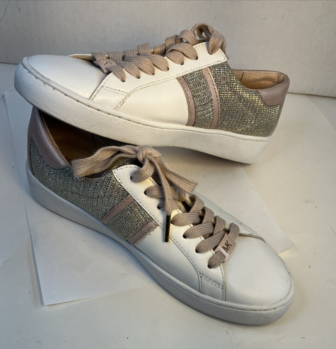 Zapatillas Michael Kors Georgie - Cuero Y Chain-Mesh Para Mujer - Multicolor
