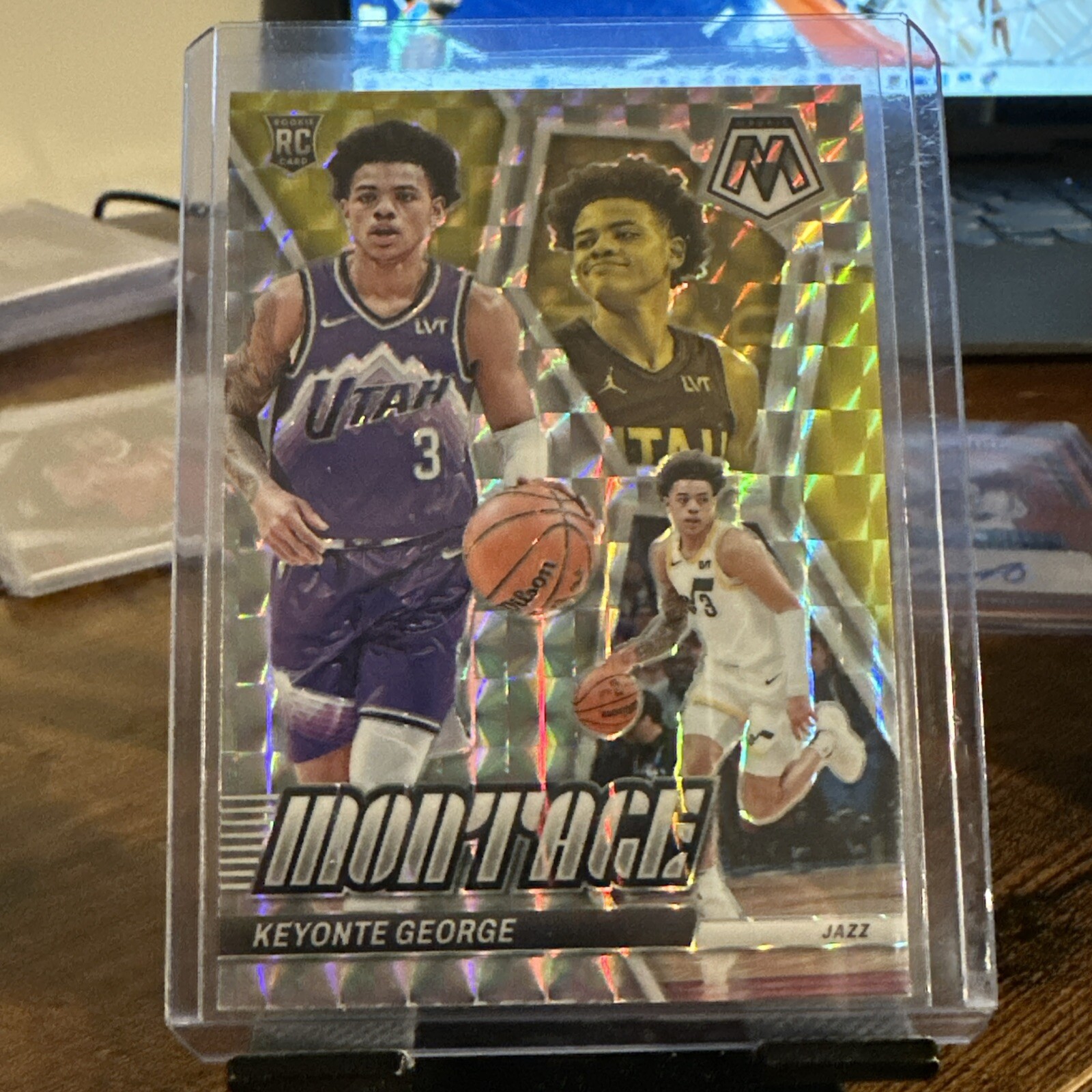 2023-24 Panini Mosaic - Montage Mosaic Prizm #3 Keyonte George (RC) Utah Jazz
