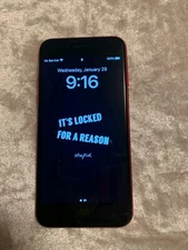 Apple iPhone SE 64 GB Red Tictok Still Downloaded 