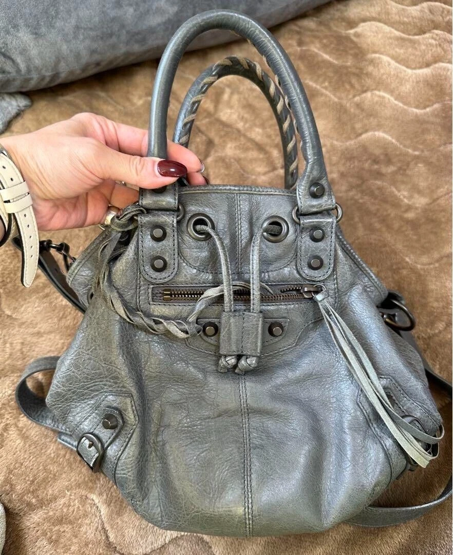 Armstrong Medicin Leonardoda Balenciaga Giant Mini Pompon Gray Shoulder Bags Leather Tote Bag Hand bags jp | eBay Armstrong Medicin Leonardoda Balenciaga Giant Mini Pompon Gray Shoulder Bags Leather Tote Bag Hand bags jp | eBay