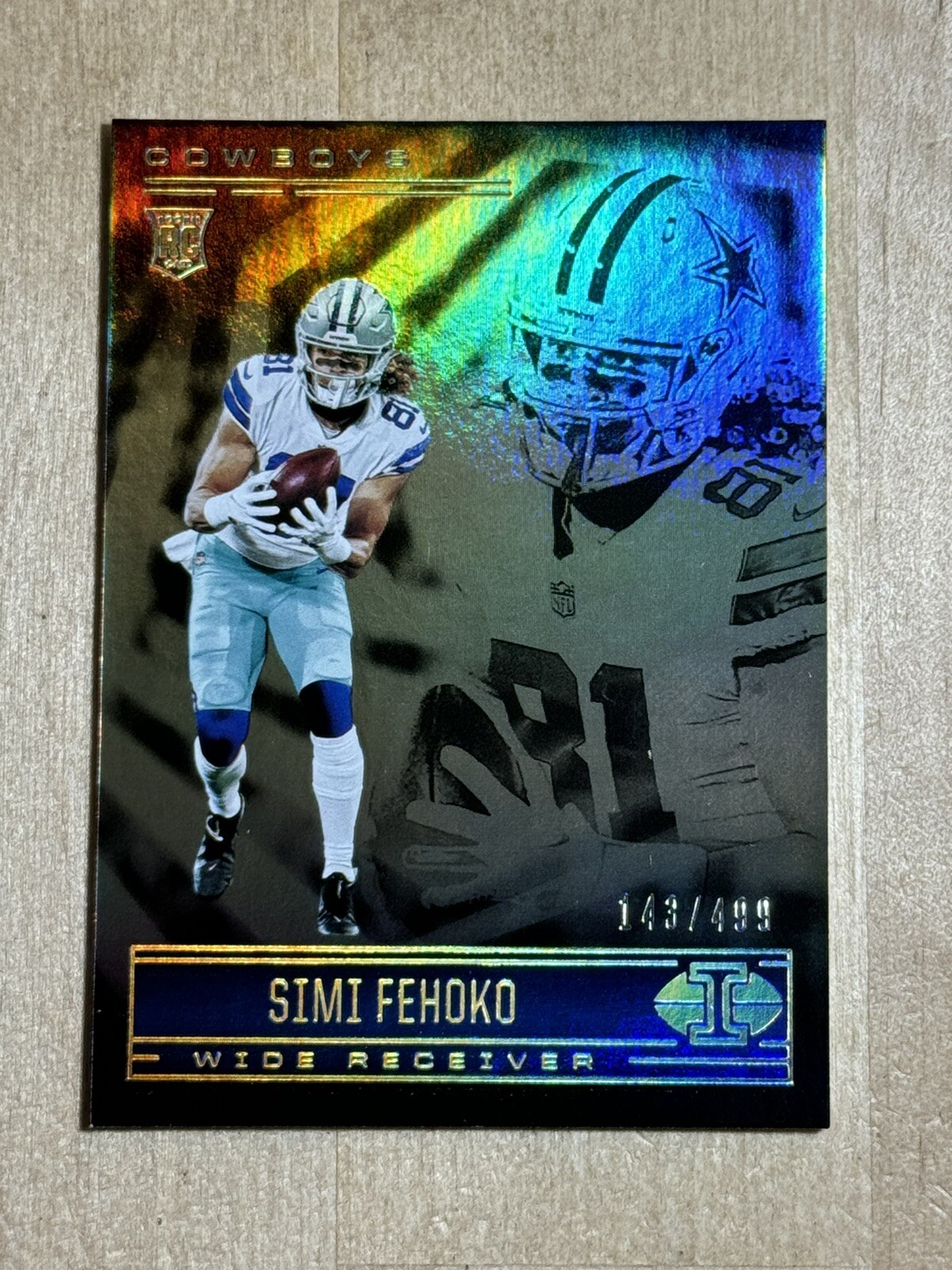 Simi Fehoko Panini Illusions #100 Trophy Collection Gold