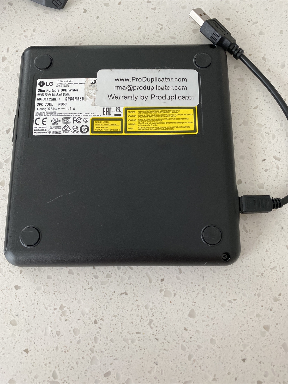 Lg Storage Gp60nb50 External Slim Dvdrw 8x Black For Sale Online Ebay