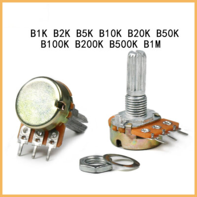 Variable Resistor Potentiometer Pot Lin Linear B1K B2K B10K B20K B50K B100K B1M
