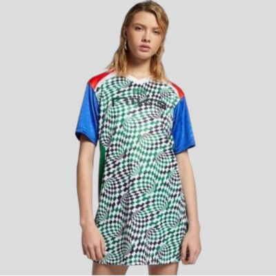 Nike Sports Jersey Shirt Dress Womens Small Multi Swoosh Soccer Gameday  Athletic | eBay