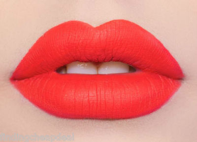 LIME CRIME VELVETINES SUEDEBERRY BRIGHT CORAL MATTE LIPSTICK LIP STAIN COSMETICS