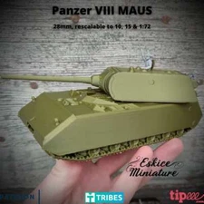 Maus - German Army - 28 mm 1/56 Scale