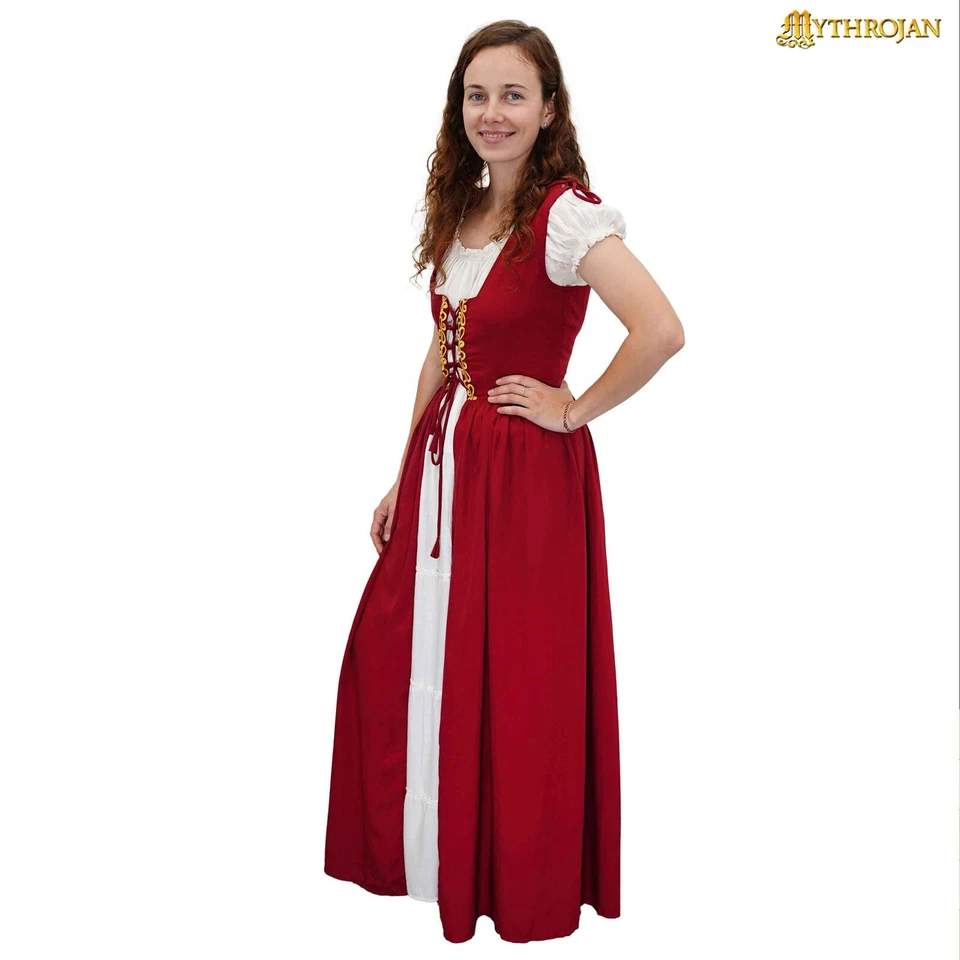 Средневековое платье викингов эпохи Возрождения кельтский ирландский женщин сорочка косплей костюм - Изображение 3 из 3