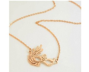 Authentic 28mm Gold Plated Titanium Phoenix Max Pendant Necklace Chain 16"-18"