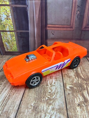 Vintage Processed Plastic Co Orange Pontiac Trans Am Firebird Car