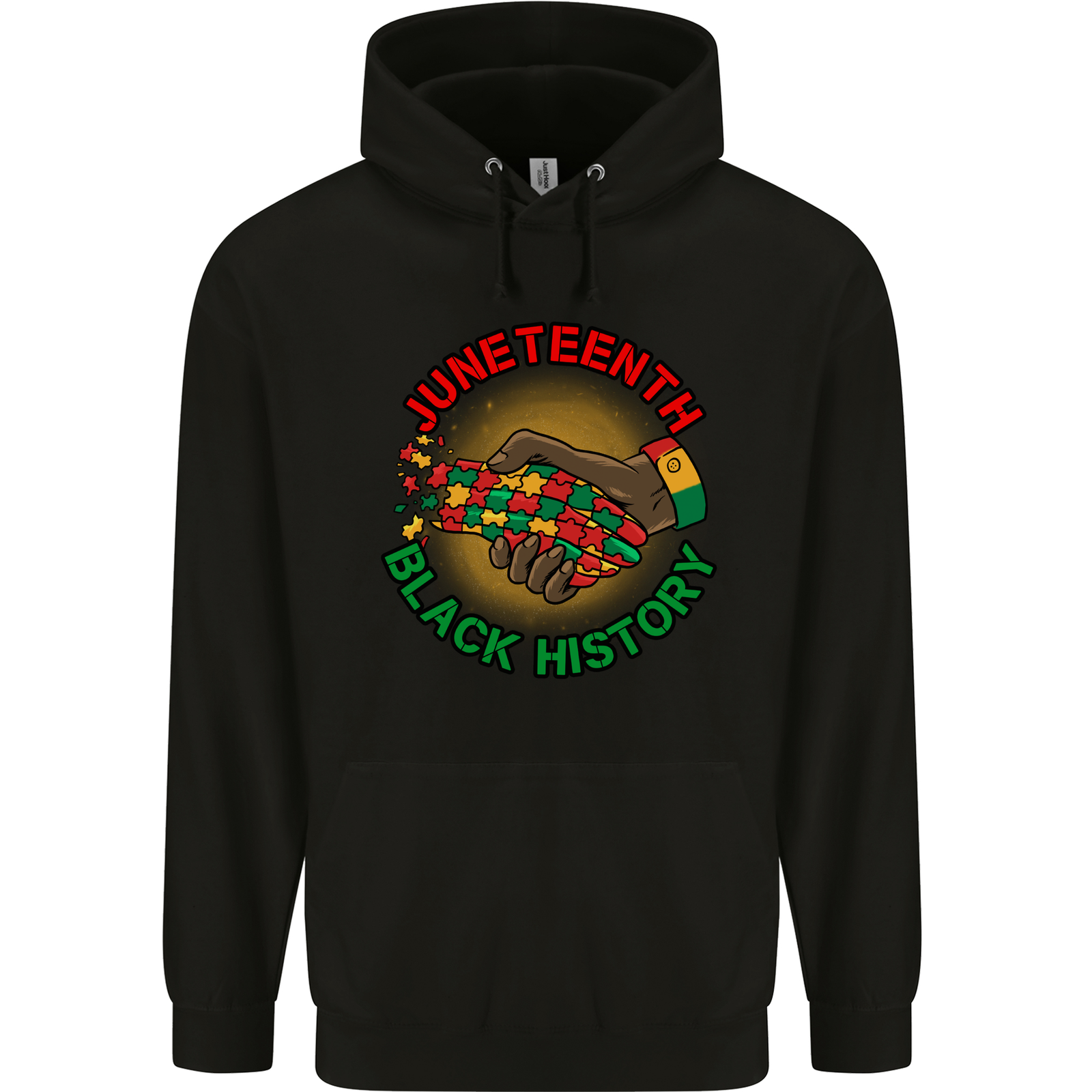 Juneteenth Black History Month Mens 80% Cotton Hoodie