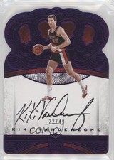 2016-17 Panini Preferred Crown Royale Purple 22/49 Kiki Vandeweghe #177 Auto s3g