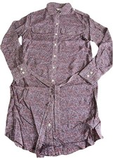 NWOT Anthropologie 11.1 Tylho multicolor long-sleeve belted shirt dress Size S