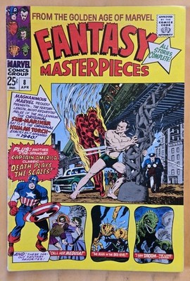 Fantasy Masterpieces #8 VG+ (4.5) Torch Battles Sub-Mariner! Marvel Comics 4/67