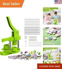 Durable 32mm Button Maker Kit   Includes Circle Cutter  100 Supplies for Crafts