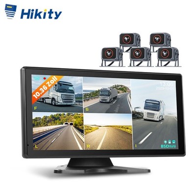 HD Rückfahrkamera-Set 5 Kameras 10,36'' Split Bildschirm für PKW LKW Bus BSD IP68