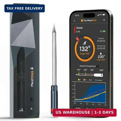 MeatStick 4 - Smart Wireless Meat Probe with 4 Sensors & Limited Range | Bluetoo