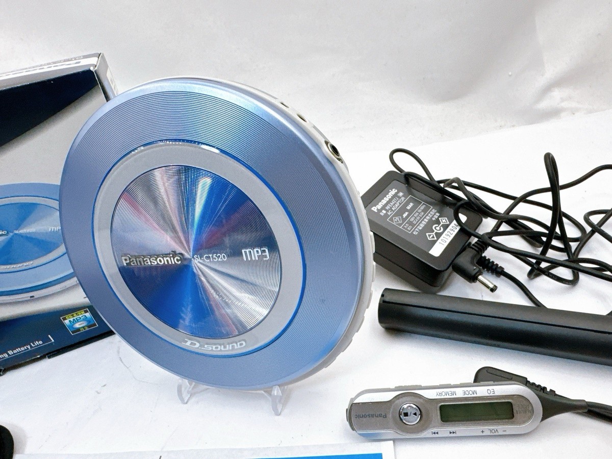 Panasonic SL-CT520-A MP3 CD Player Blue D-SOUND with Box Remote