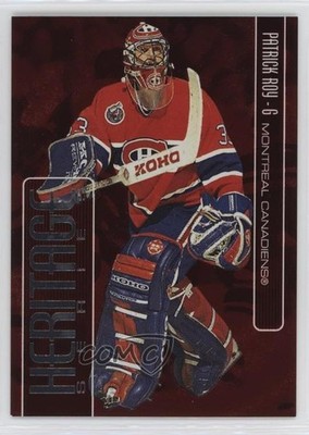 1999 ITG Be A Player Memorabilia Heritage Red /1000 Patrick Roy #H-10 HOF 0n8q
