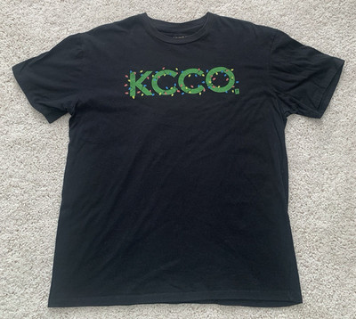 Limited Edition Chive Tees KCCO Christmas Lights Men's Large Black T-shirt