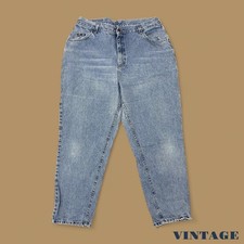 Vintage 90s Lee Tapered Leg Mom Jeans Light Blue W36 L29