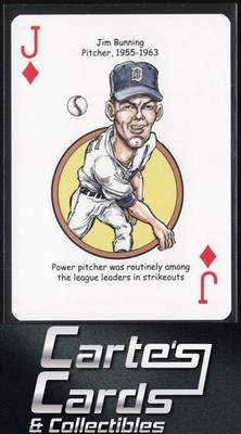 Jim Bunning 2020 Hero Decks Detroit Tigers Baseball Heroes Playing Cards #JD