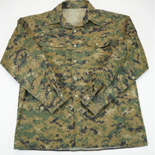 USMC Marine Combat Blouse Medium Regular Woodland Camo Military Gear MARPAT