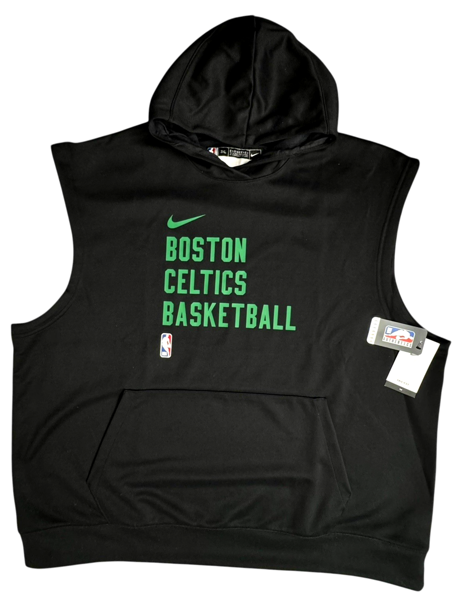 Nike Boston Celtics Team Issued 3XLT TALL Black Warmup Sleeveless