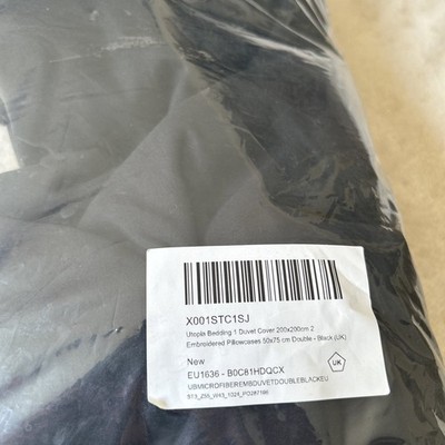 Utopia Bettwäsche Doppel Bettbezug Set - Weiches Mikrofaser Polyester Neu 200x200cm