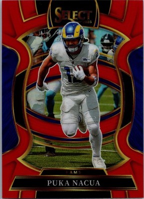 2025 Panini Select - Concourse Puka Nacua #21 Red Prizm /99
