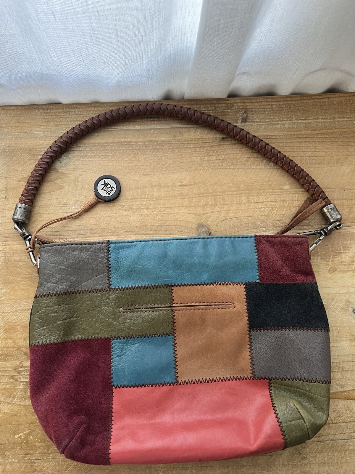 The Sak Patchwork Multicolor Shoulder Bag with Br… - image 2