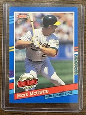 1991 Donruss BC-9 MARK MCGWIRE Highlights Baseball  3 ERROR Card one of a kind.