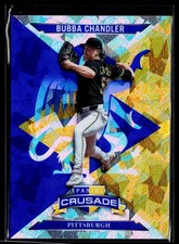 2025 Panini Crusade #3 Bubba Chandler Crusade Blue Cracked Ice