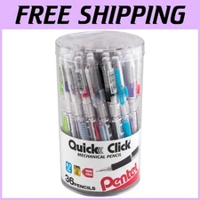 Penndel Quick Click Side-Advance Pencil Set, 0.7mm, 36-Pack