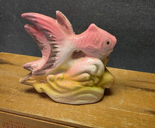 DÉCORATION AQUARIUM AQUARIUM AQUARIUM ROSE VINTAGE ANNÉES 50 MADE IN JAPAN
