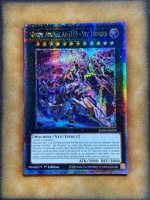 Yugioh Divine Arsenal AA-ZEUS - Sky Thunder RA04-EN070 QCR Alt Art 1st Ed NM