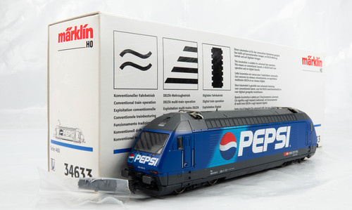 Märklin 34633 Elektrolok Re 460 "Pepsi" der SBB Ep V, Wie neu Topzustand | Zustand: Gebraucht