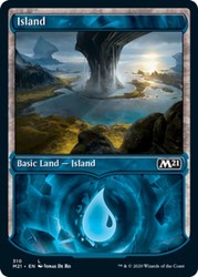 Island (Showcase) Foil - Core Set 2021 M21 #310