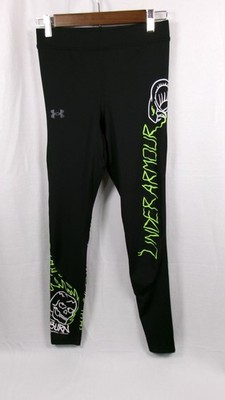 Under Armour HeatGear Compression Leggings MD/M ''Run Your Face Off'' Skull Snake