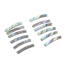 12PCS Paua Abalone Guitar Rosette Curved Inlay Strips 4mm Sound Hole Decor Trim