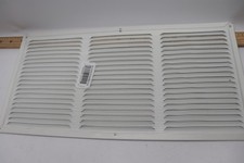 Master Flow 16 in. x 8 in. White Aluminum Under Eave Soffit Vent