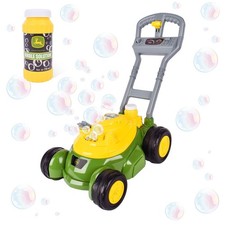 John Deere Bubble Lawn Mower for Toddlers, Large, Green, Yellow