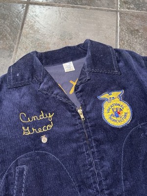 Vintage FFA Kingwood Texas Blue Jacket AG Education USA Size 34