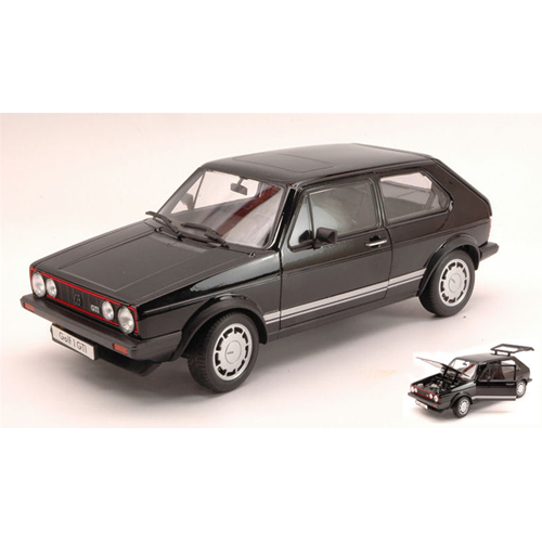 Vw Golf I Gti 1976 Black 1:18 Welly Auto Stradali -D- Neues Modell-image