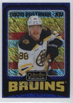 2024-25 O-Pee-Chee Platinum Retro Blue Luster 6/100 David Pastrnak #R56 0il7