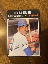 1971 topps baseball. Billy Williams Card #350 EX