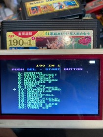 Famicom Game NES 190in1 with Contra, Mario, Side Pocket